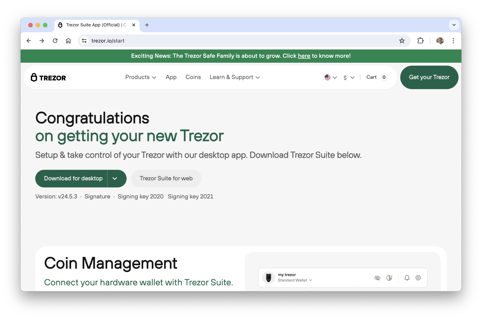 Trezor.io/Start | Official Start Page — Initialize Your Device™