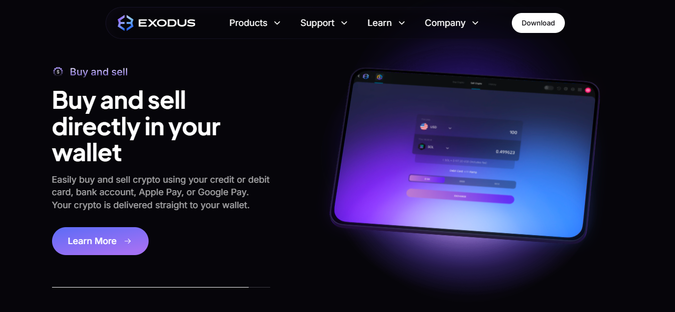 Exodus Wallet Extension – Secure & Private Crypto Wallet